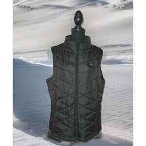 NWT PLIDINNA Black Women's Heated Vest With Battery Pack 7.4V XL